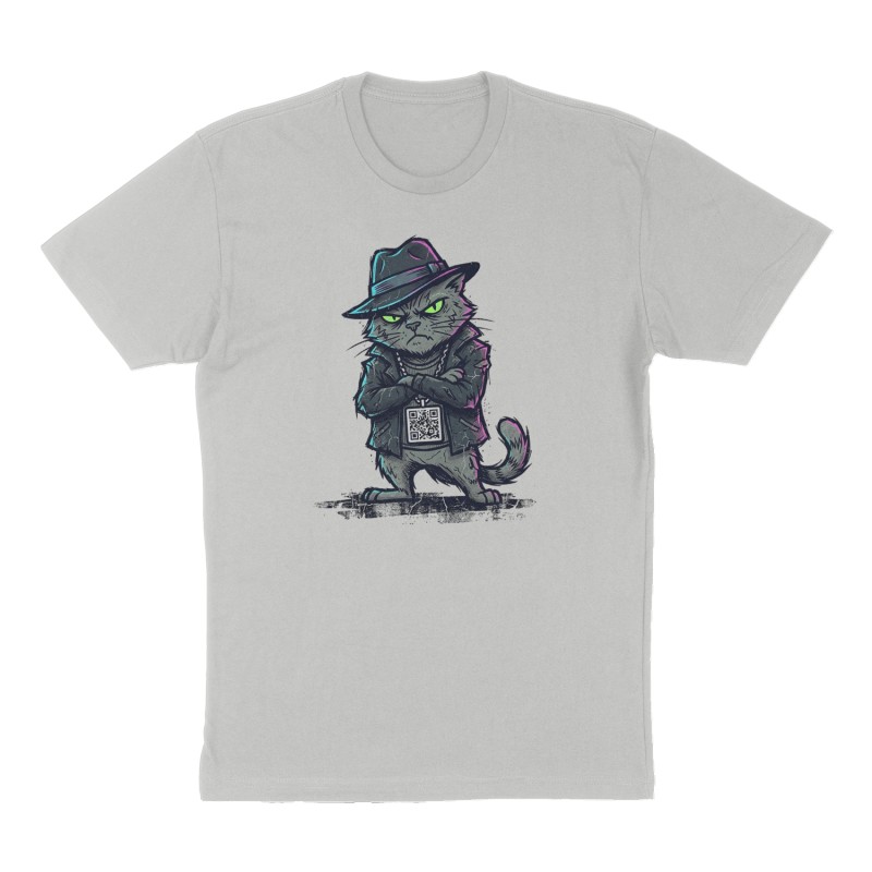 Custom t-shirt design, Front print, heather-gray shirt