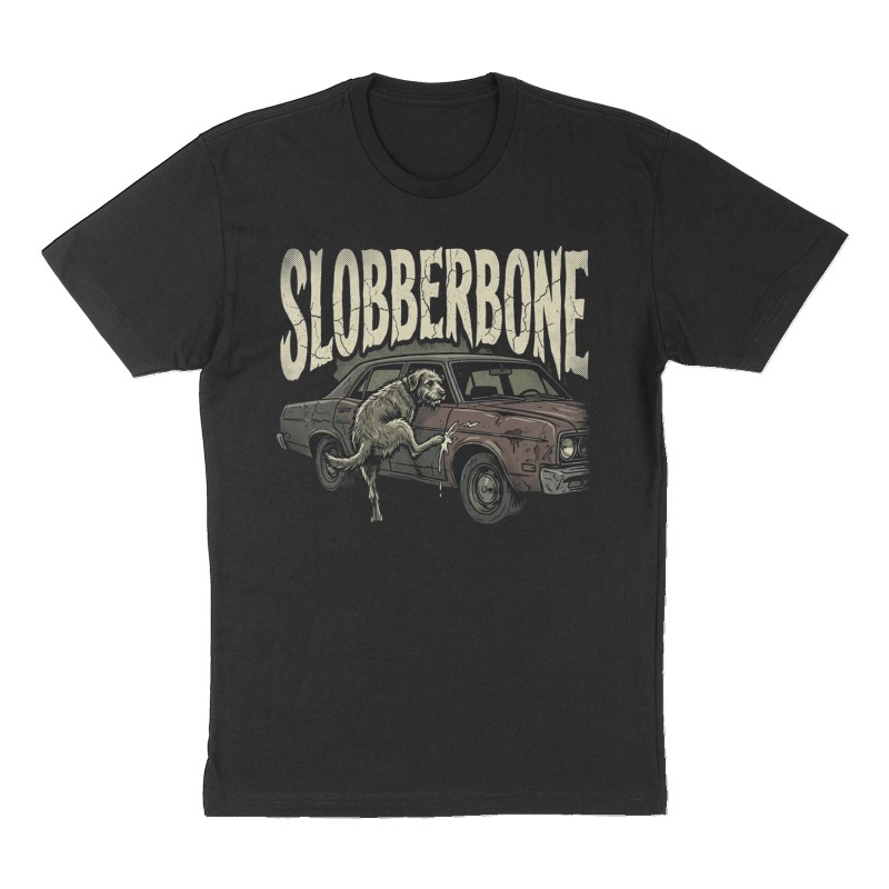 Custom t-shirt: "Slobberbone", Front print, black shirt