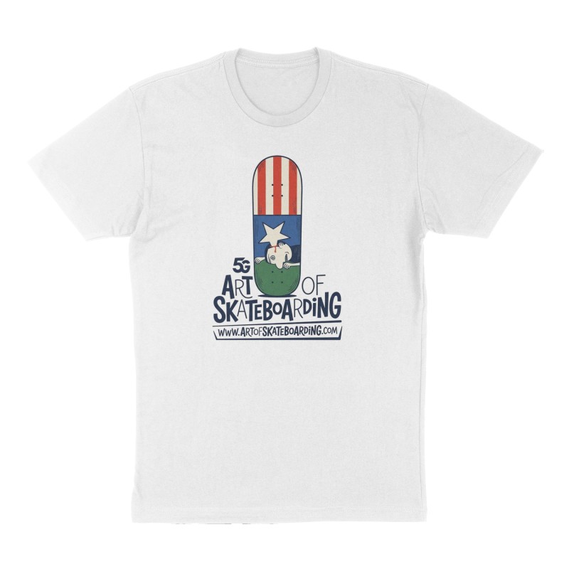 Custom t-shirt design, Front print, white shirt