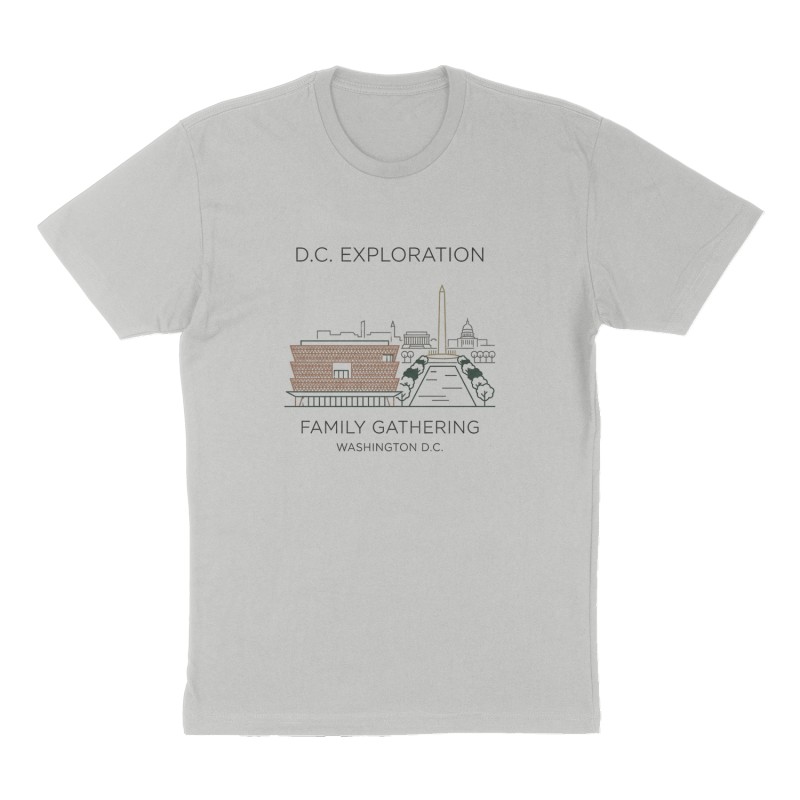 Custom t-shirt design, Front print, heather-gray shirt