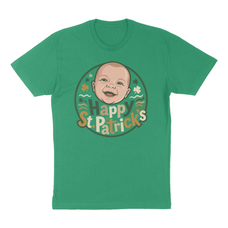 Custom t-shirt design, Front print, green shirt