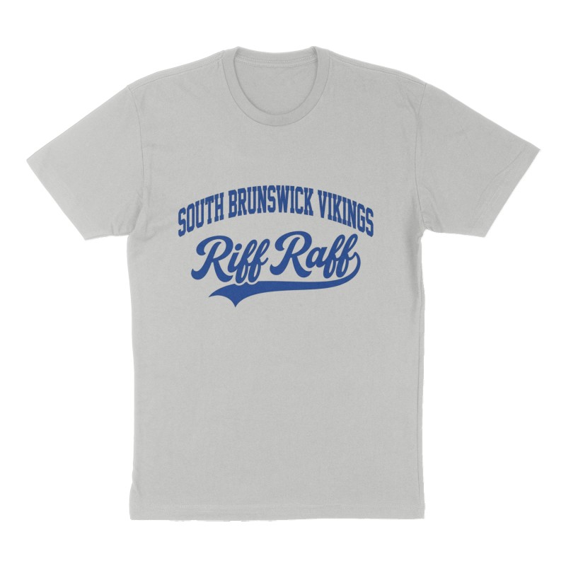 Custom t-shirt: "South Brunswick Vikings "Riff Raff"", Front print, heather-gray shirt