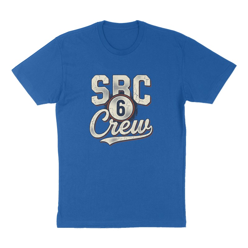 Custom t-shirt: "SBC Crew 6", Front print, royal-blue shirt