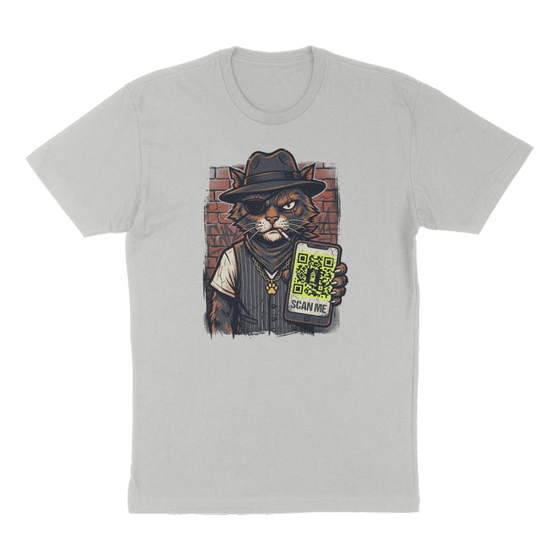 Custom t-shirt design, Front print, heather-gray shirt