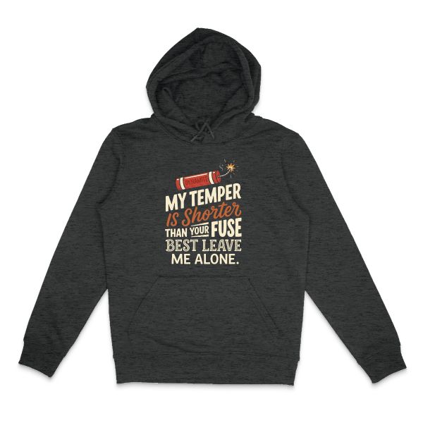Custom hoodie printed with an AI-made design