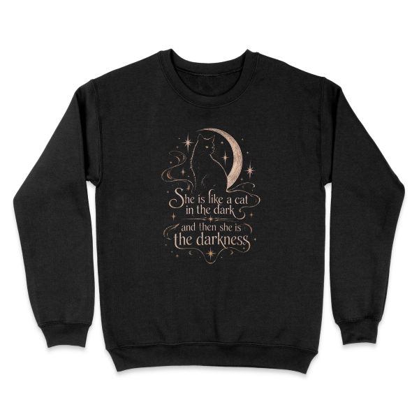 Custom crewneck sweatshirt printed with an AI-made design